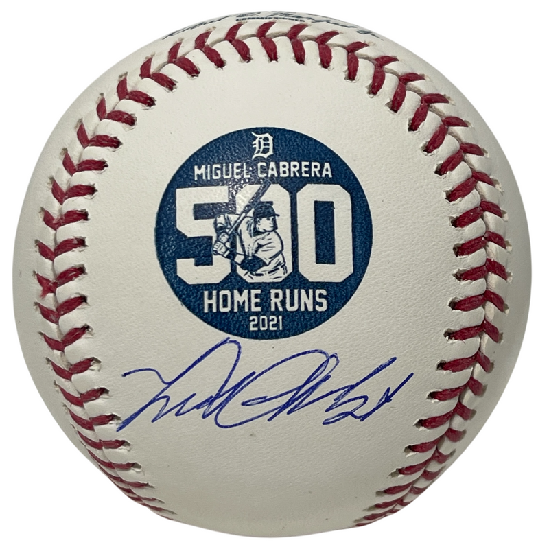 Miguel Cabrera Signed Rawlings 500 Home Run ROMLB Baseball Beckett BAS COA