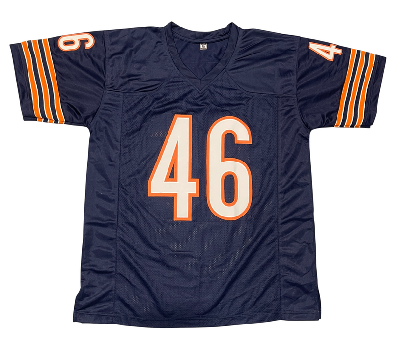 Doug Plank Signed Chicago Bears Custom Jersey w/ 46 Defense Beckett BAS COA