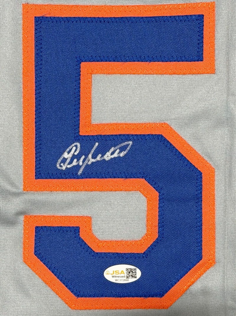 Yoenis Cespedes Signed New York Mets Custom Grey Jersey JSA Witness COA