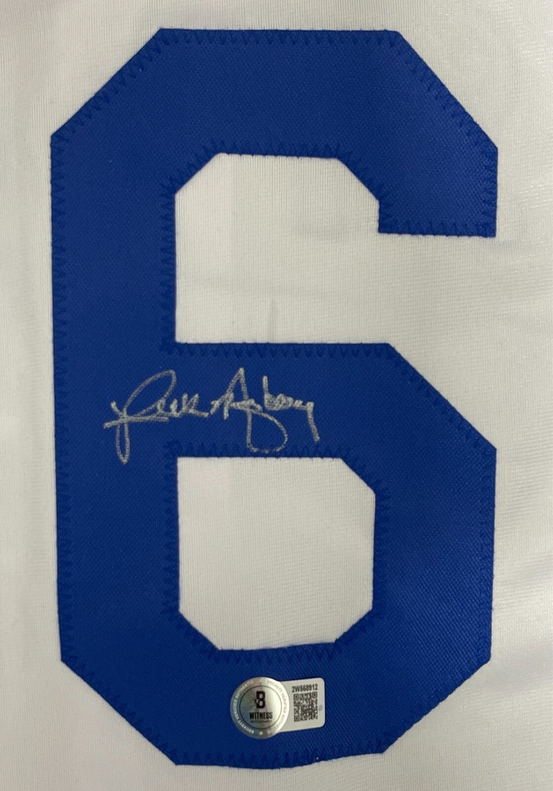Rick Monday Signed Los Angeles Dodgers Custom Jersey Beckett Witness BAS COA