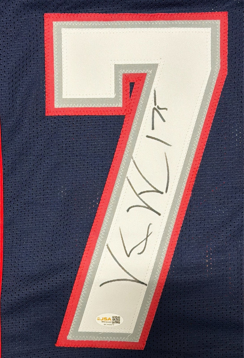 Vince Wilfork Signed New England Patriots Custom Jersey JSA Witness COA