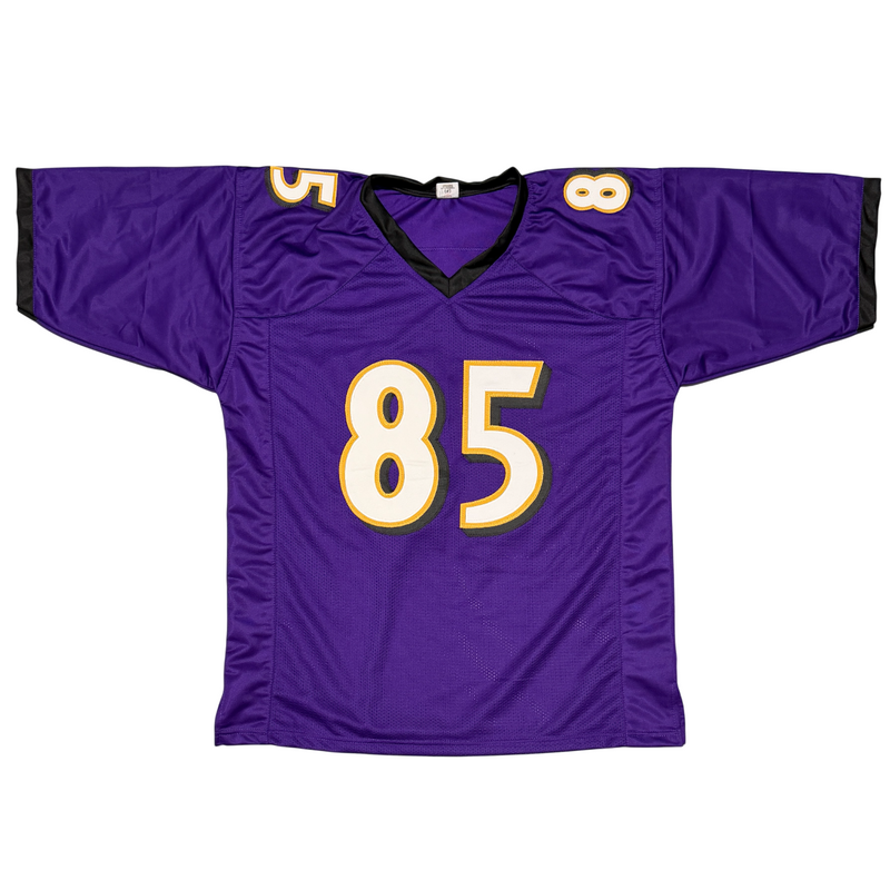 Derrick Mason Signed Autographed Baltimore Ravens Custom Jersey JSA Witness COA