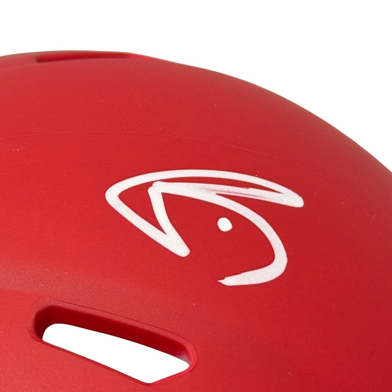 Andre Rison Signed Atlanta Falcons Rave Mini Helmet JSA Witness COA