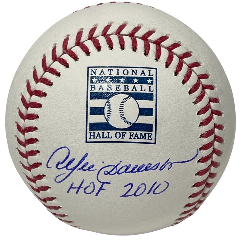 Andre Dawson Signed HOF ROMLB Baseball w/ HOF 2010 Beckett Witness BAS COA
