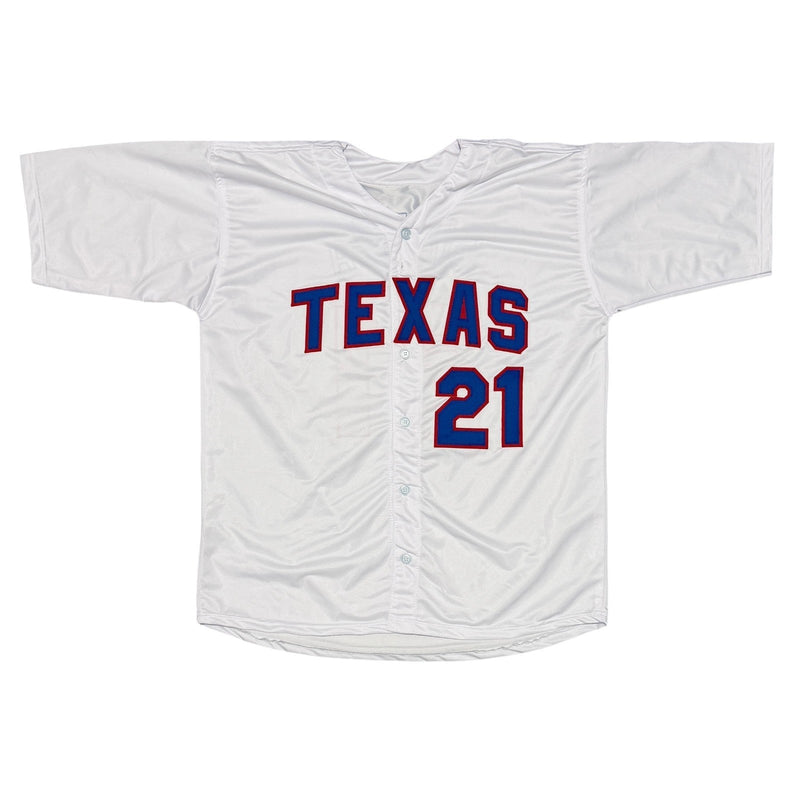 Ruben Sierra Signed Texas Rangers Custom Jersey w/ 3 Insc JSA Witness COA W