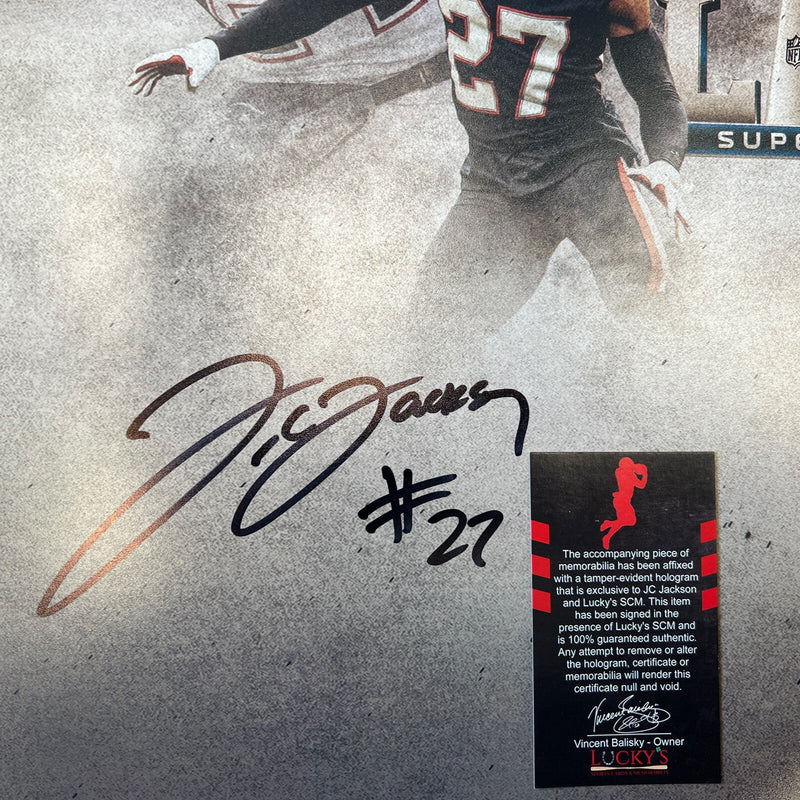 JC Jackson Signed Auto 16x20 Photo PSA ITP COA New England Patriots SB COMPOSITE