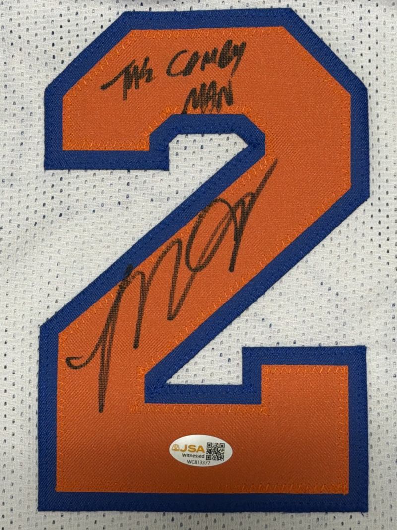 Marcus Camby Signed New York Knicks Custom Jersey w/ The Camby Man JSA Wit COA