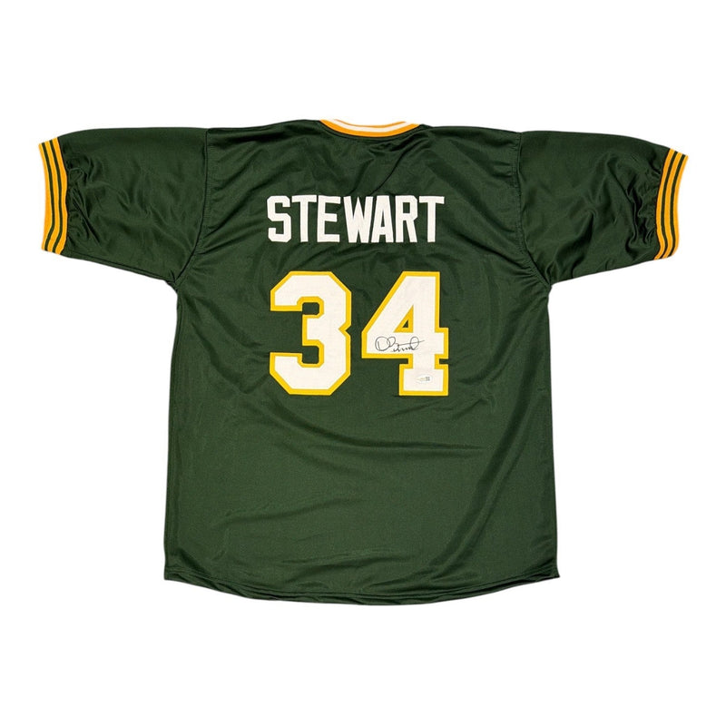 Dave Stewart Signed Autographed Oakland Athletics Custom Jersey JSA Witness COA
