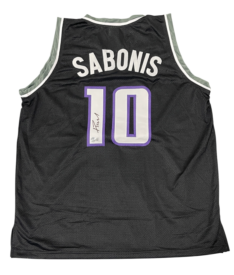 Domantas Sabonis Signed Sacramento Kings Custom Jersey Beckett Witness BAS COA