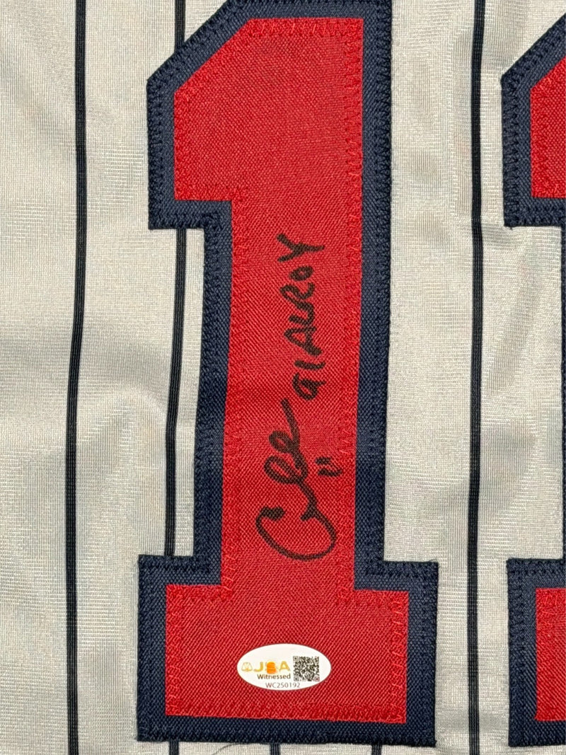 Chuck Knoblauch Signed Minnesota Twins Custom Jersey 91 AL ROY JSA Wit COA G