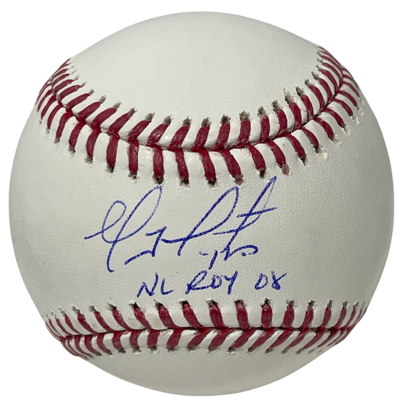 Geovany Soto Signed ROMLB Baseball w/ NL ROY 08 Beckett Witness BAS COA Cubs