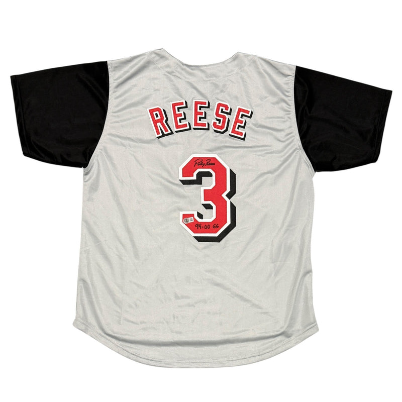 Pokey Reese Signed Reds Custom Jersey w/ 99-00 GG Beckett Witness BAS COA