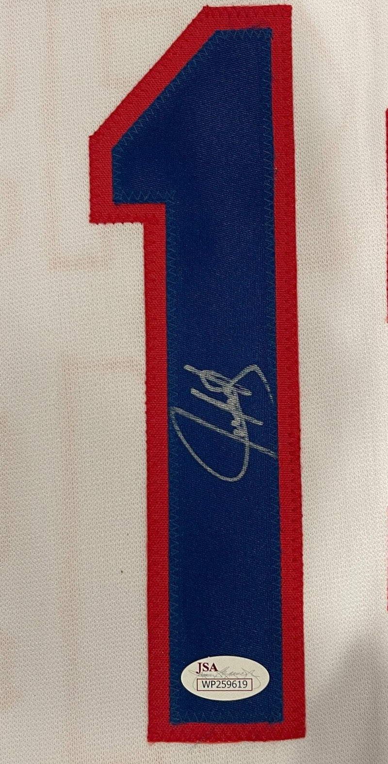 Juan Gonzalez Signed Auto Autographed Texas Rangers Jersey JSA COA