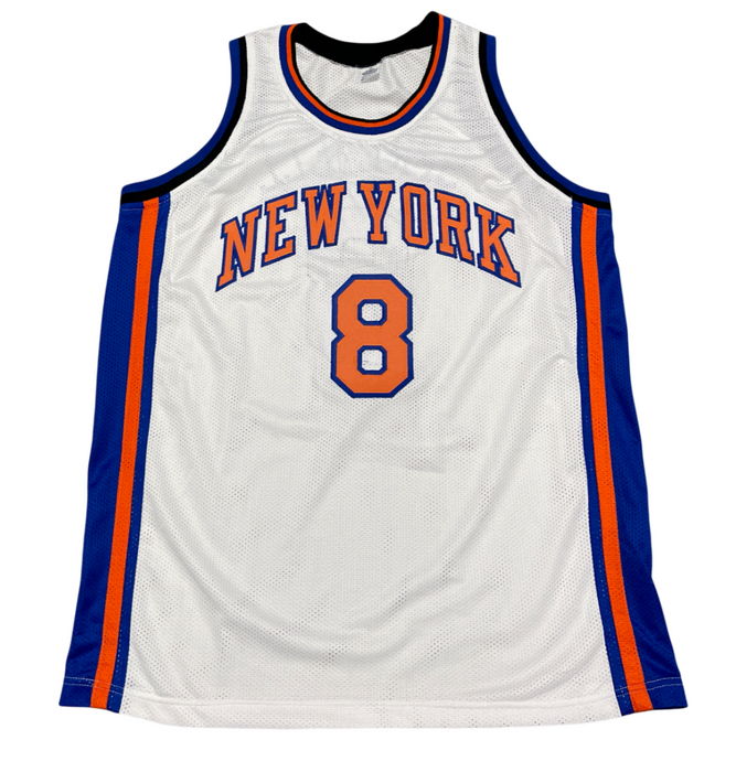 Latrell Sprewell Signed Auto New York Knicks Custom Jersey Beckett BAS COA