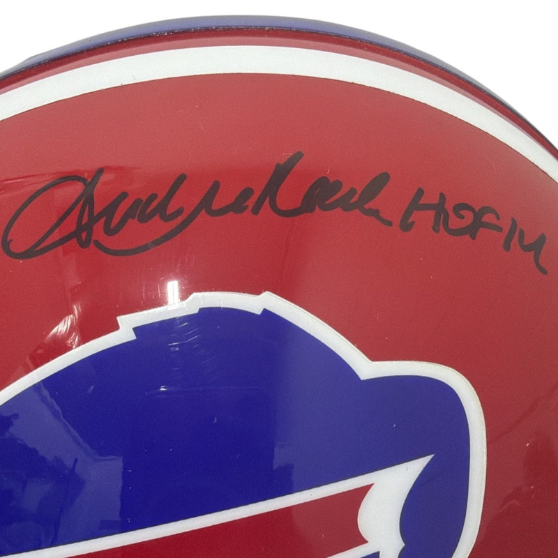 Kelly Thomas Reed Signed Bills TB FS Full Size Helmet w/ HOF Insc JSA Wit COA