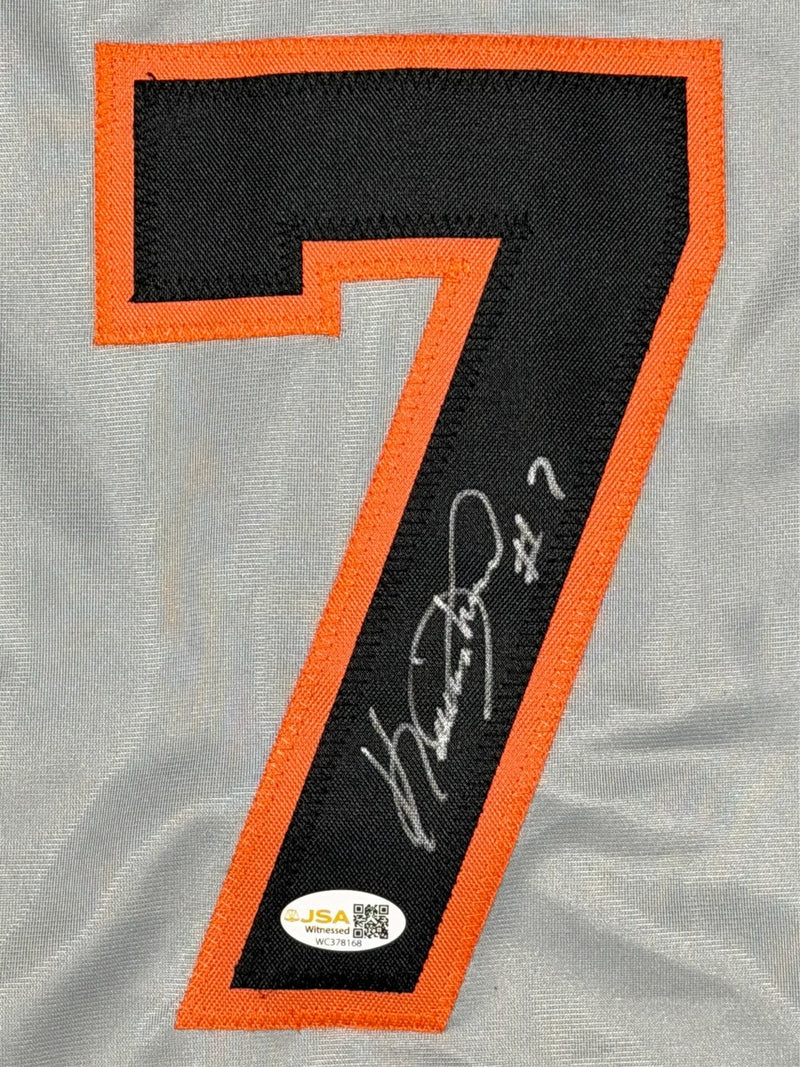 Kevin Mitchell Signed San Francisco Giants Custom Grey Jersey JSA Witness COA