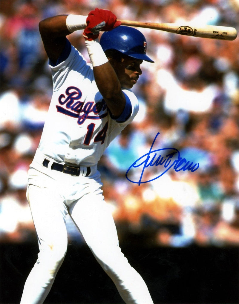 Julio Franco Signed Autographed Texas Rangers 8x10 Photo LSCM COA #2