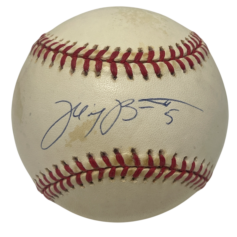Michael Barrett Signed Autographed National League ONL Baseball Cubs LSCM COA