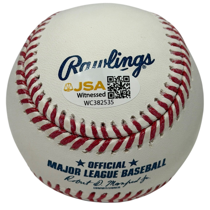Mike Bordick Signed Autographed ROMLB Baseball w/ O's HOF 2011 JSA Witness COA