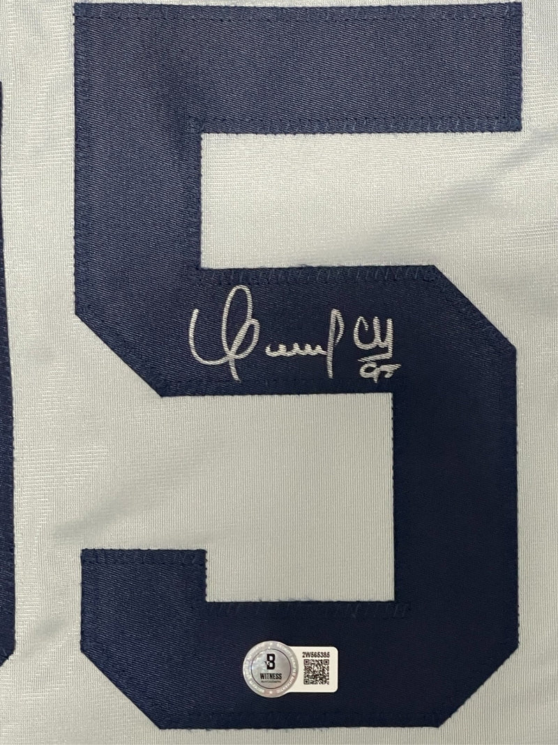 Oswaldo Cabrera Signed New York Yankees Custom Jersey Beckett Witness BAS COA