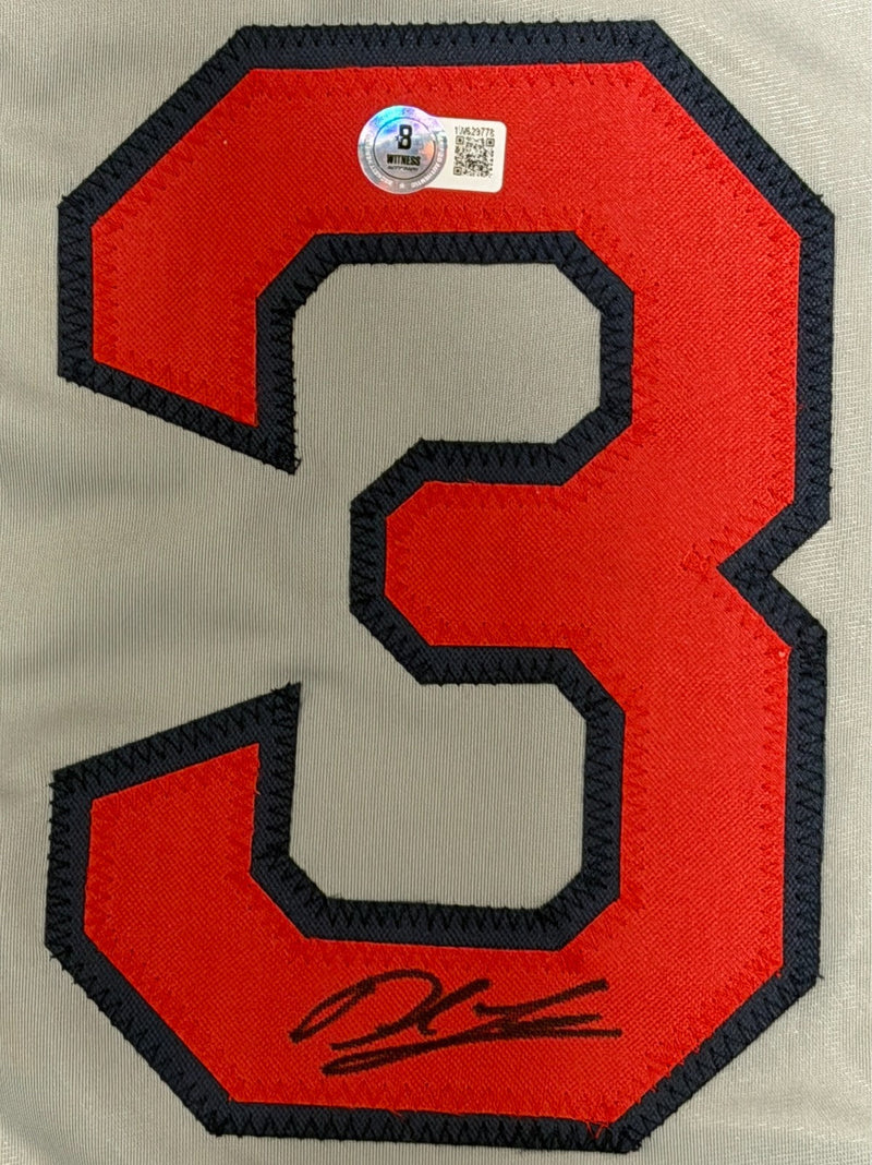 Derek Lowe Signed Boston Red Sox Custom Jersey Beckett Witness BAS COA