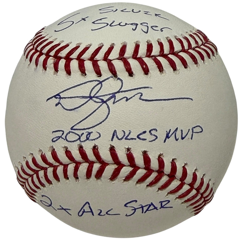 Mike Hampton Signed Autographed ROMLB Baseball w/ 3 Insc JSA COA New York Mets