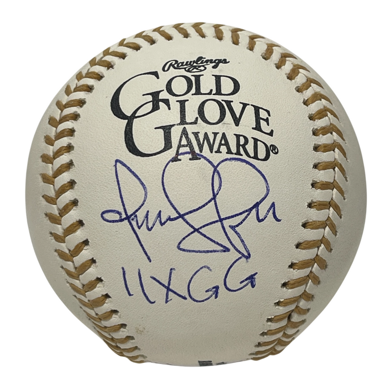 Omar Vizquel Signed Rawlings Gold Glove Baseball w/ 11x GG BAS COA