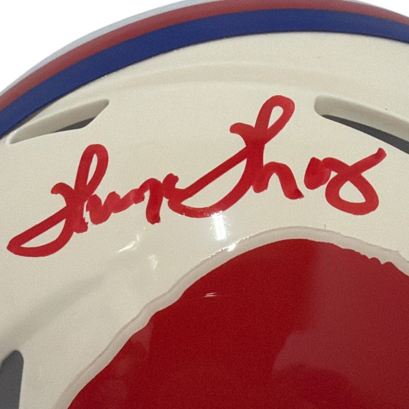 Thurman Thomas Signed Autographed Buffalo Bills Retro Mini Helmet JSA Wit. COA