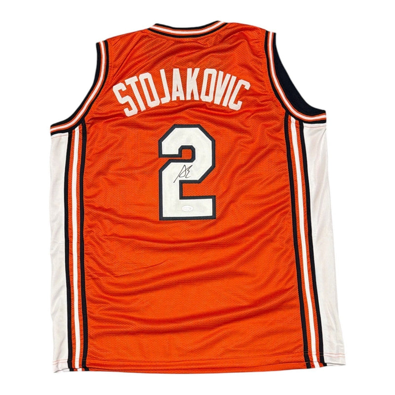 Andrej Stojakovic Signed Illinois Fighting Illini Custom Jersey JSA COA