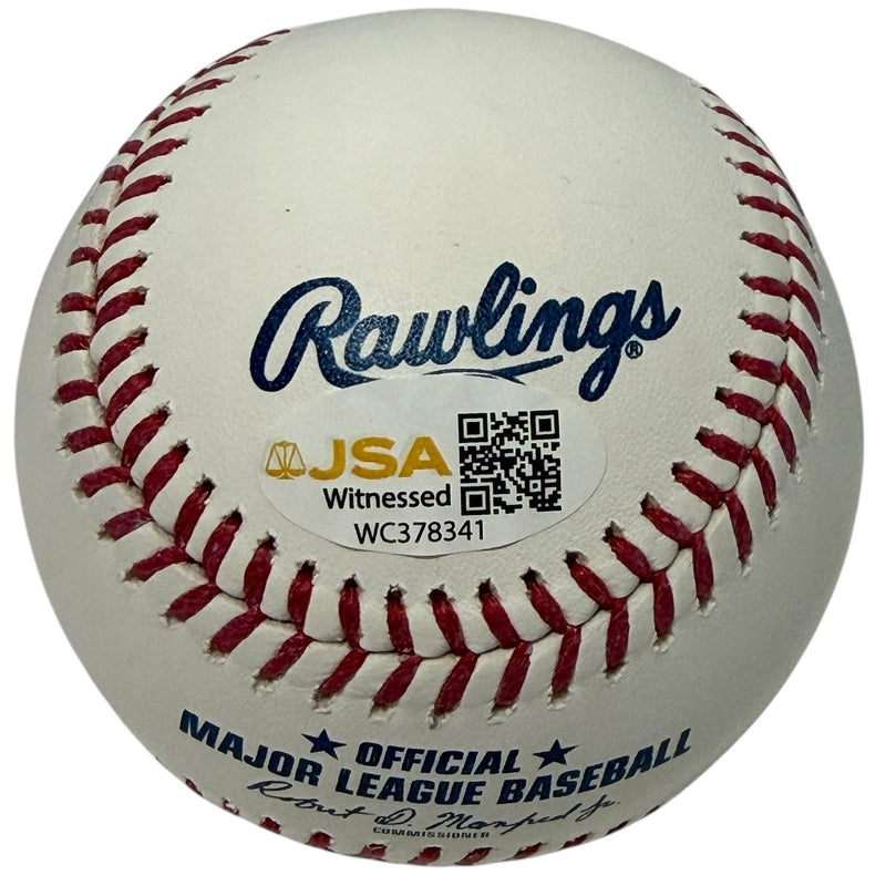 Cleon Jones & Jesse Orosco Dual Signed ROMLB Baseball w/ Last Out WS JSA Wit COA