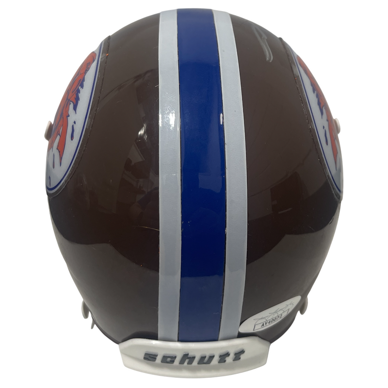 Adam Sandler Signed Autographed Waterboy Mud Dogs Mini Helmet JSA COA