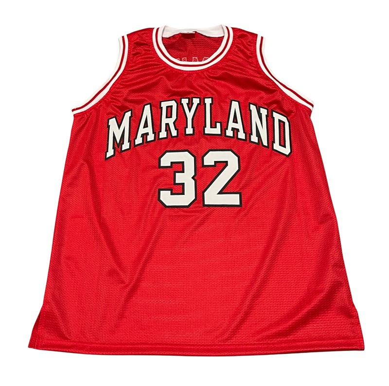 Joe Smith Signed Maryland Custom Jersey w/ 2 Ins Beckett Witness BAS COA