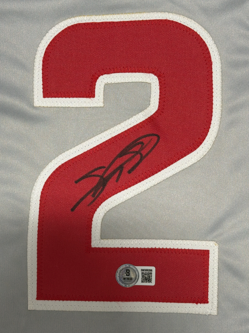 Sammy Sosa Signed Chicago Cubs Custom Jersey Beckett Witness BAS COA