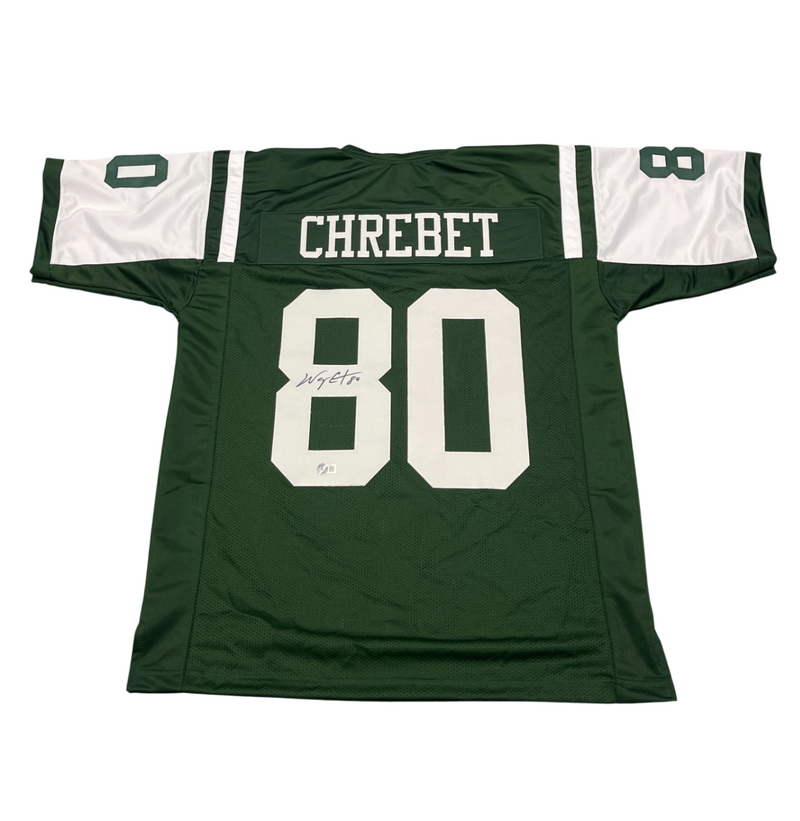 Wayne Chrebet Signed New York Jets Custom Jersey Beckett Witness BAS COA