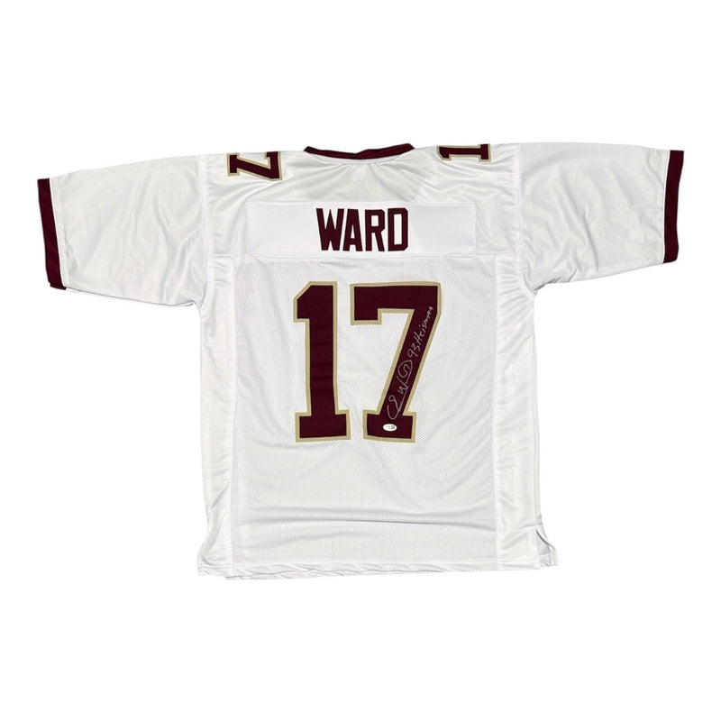 Charlie Ward Signed Florida State Custom Jersey w/ 93 Heisman JSA Witness COA