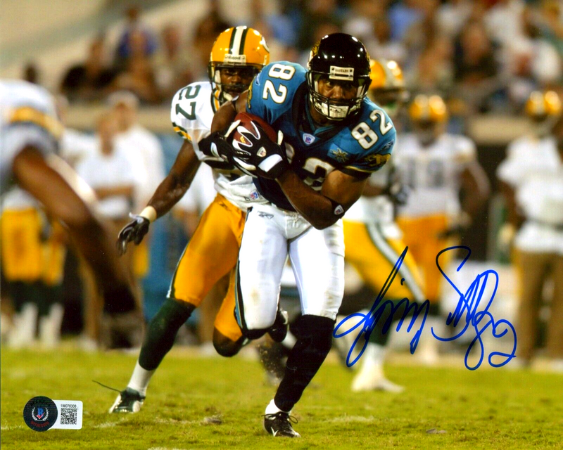 Jimmy Smith Signed Jacksonville Jaguars 8x10 Photo Beckett Witness BAS COA #4