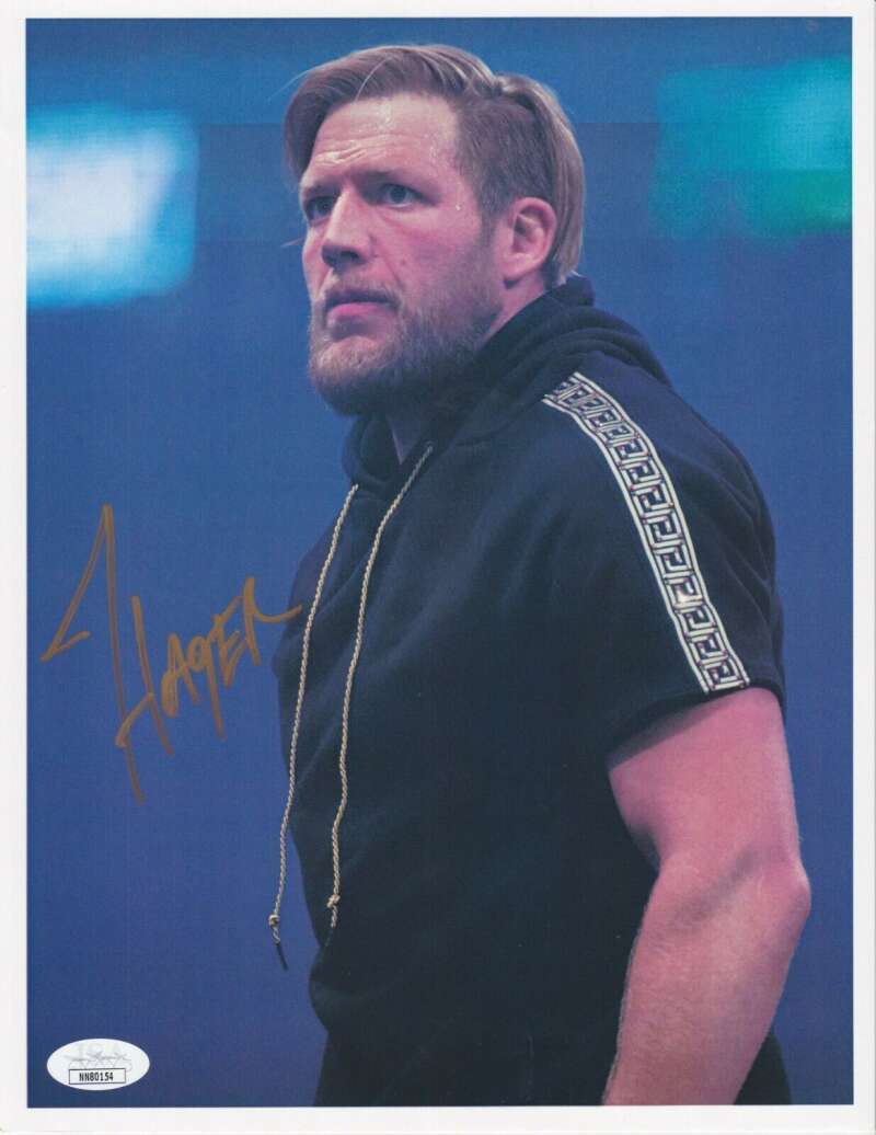 Jake Hager Jack Swagger Signed Auto Autographed 8.5x11 Photo WWE ECW AEW w/ JSA