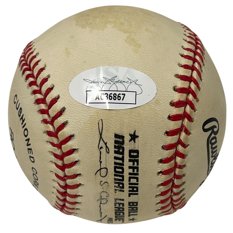 Mike Piazza Signed Rawlings National League Baseball New York Mets JSA COA D