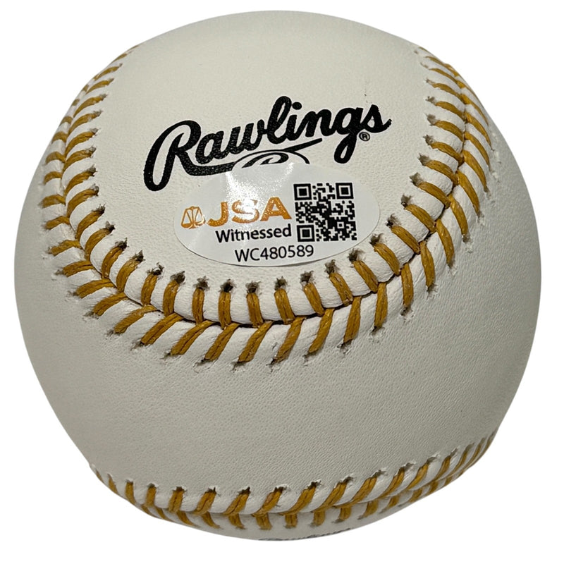 Derrek Lee Signed Autographed Gold Glove Baseball w/ 3x GG JSA Witness COA