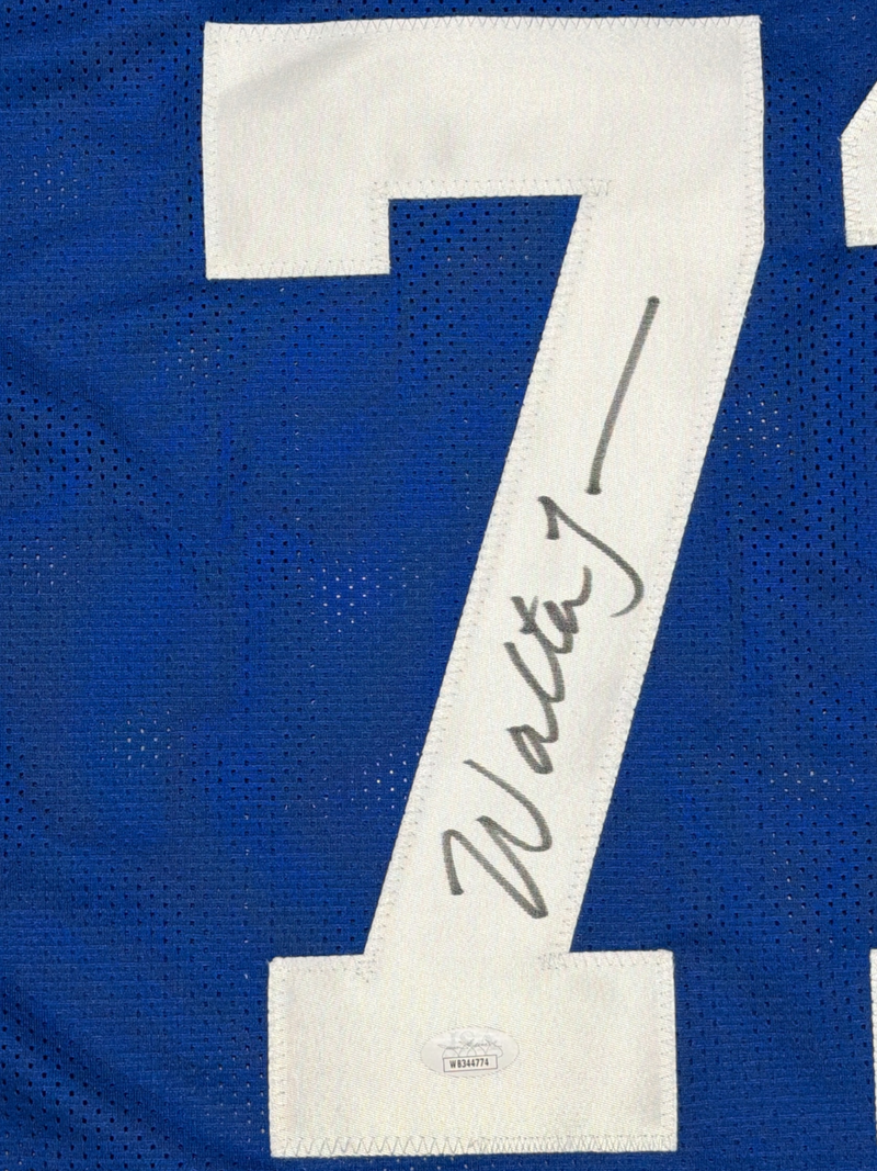 Walter Jones Signed Autographed Seattle Seahawks Custom Jersey JSA Witness COA