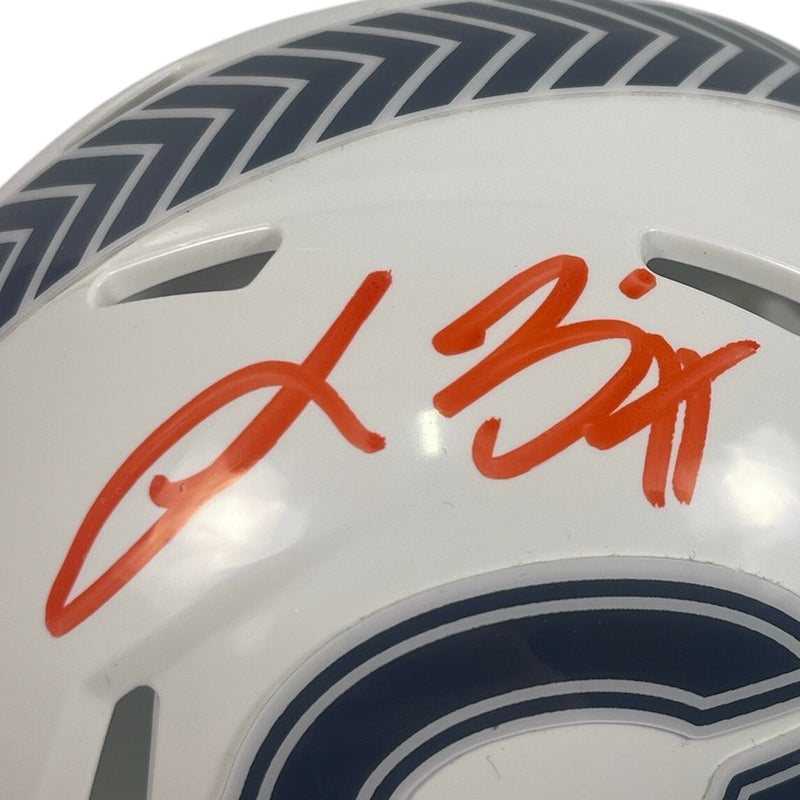Lance Briggs Signed Bears Salute 24 Mini Helmet Beckett Witness BAS COA