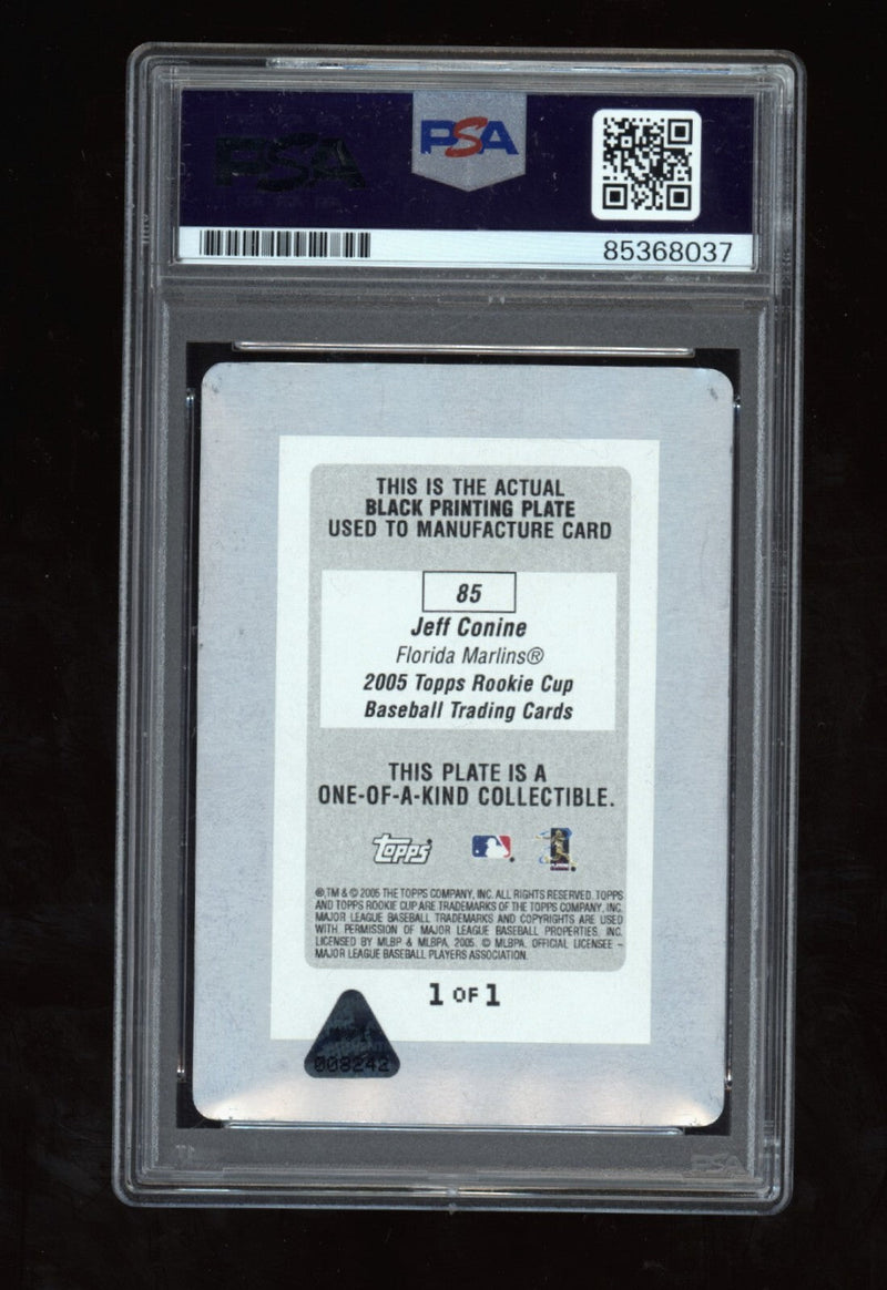 Jeff Conine 2005 Topps Rookie Cup Printing Plate #1/1 Signed PSA Authentic Auto