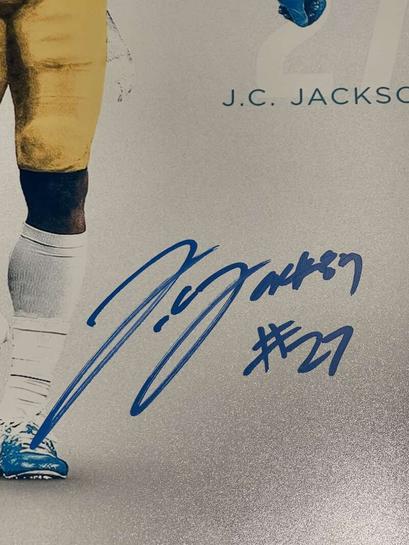 JC Jackson Signed Auto Autographed 16x20 Photo BAS COA Los Angeles Chargers