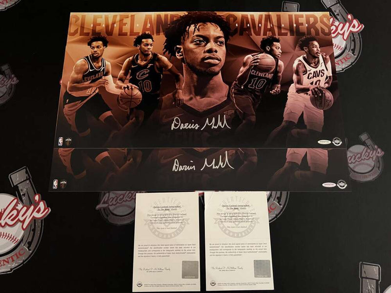 Darius Garland Signed 22x12 Photo To The Rack Upper Deck UDA COA Cavaliers