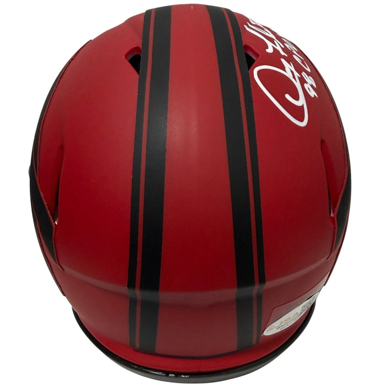 Doug Flutie Signed Buffalo Bills Rave Mini Helmet w/ 98 CPOY JSA Witness COA