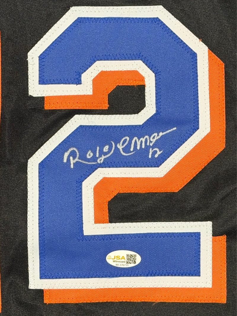 Roberto Alomar Signed Autographed New York Mets Custom Jersey JSA Witness COA