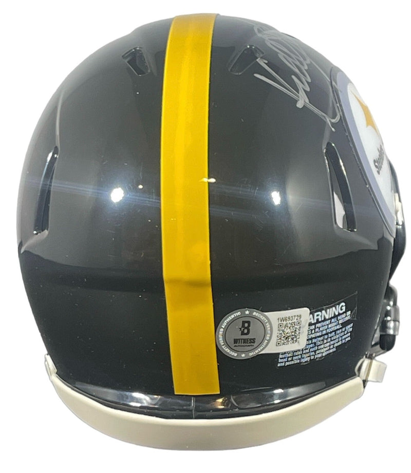 Kordell Stewart Signed Pittsburgh Steelers Speed Mini Helmet w/ Slash BAS COA