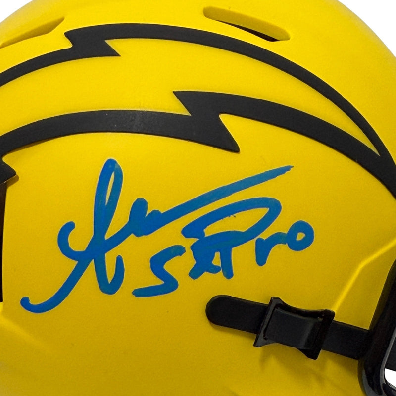 Anthony Miller Signed Chargers Rave Mini Helmet w/ 5x Pro JSA Witness COA