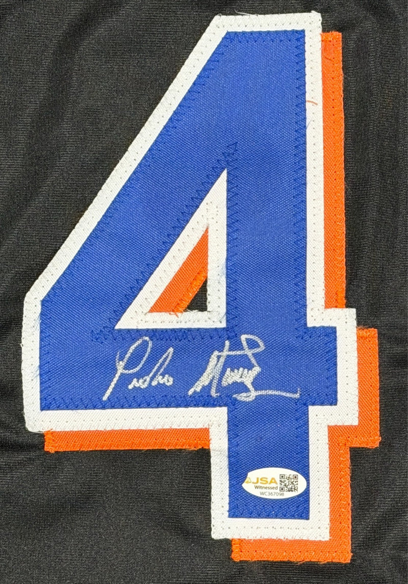 Pedro Martinez Signed Autographed New York Mets Custom Jersey JSA Witness COA