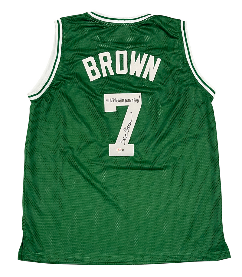 Dee Brown Signed Celtics Custom Jersey 91 NBA Slam Dunk Champ Beckett W BAS COA